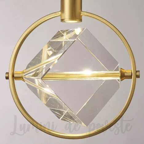 Pendul LED 5W Golden Sapphire, 1 surse de iluminare